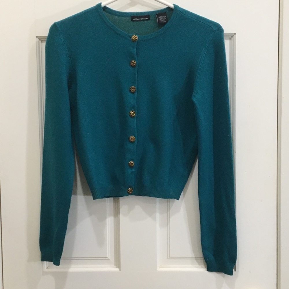 Vintage Dark Turquoise Cardigan